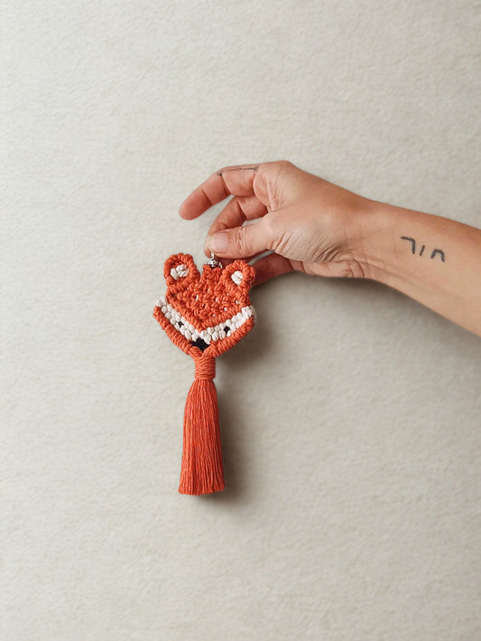 Kit macramé: Porte-clés Renard