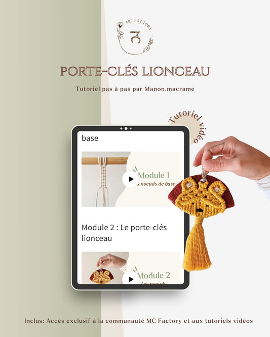 Pass tutoriel: Porte-clés lionceau