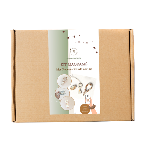 kit macramé : Mes 3 accessoires de voiture